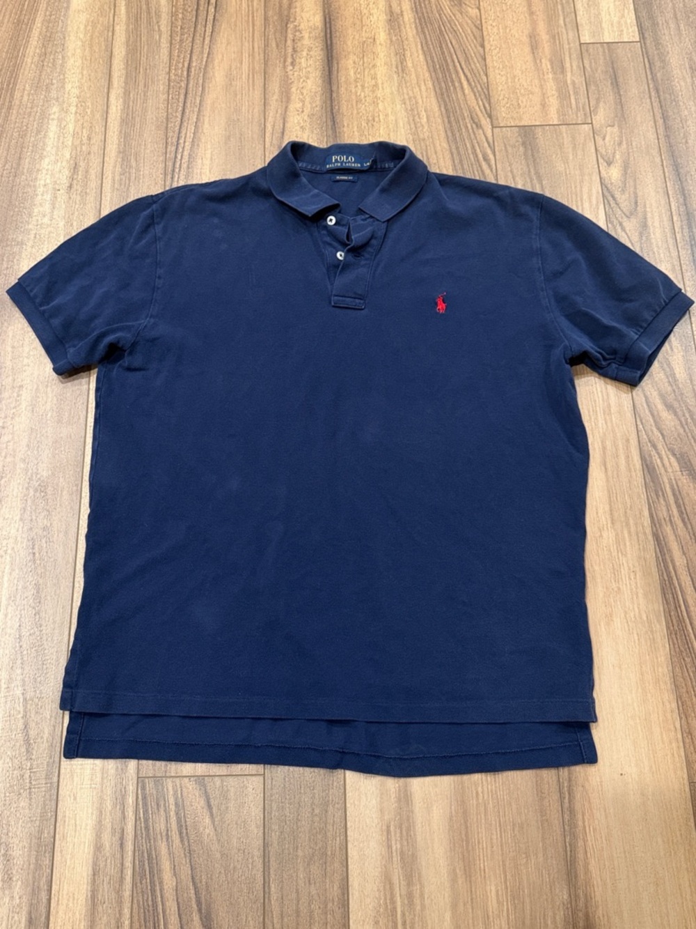 Polo by Ralph Lauren Navy Polo with Red Pony Embroidery